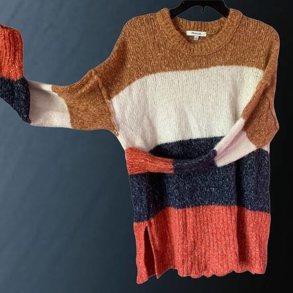 Madewell Striped Baxter Sweater Tunic Oversized XS. - Picture 5 of 16